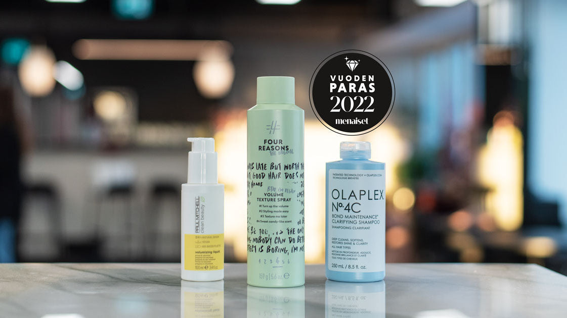 Me Naiset -lehden Vuoden 2022 parhaat: Four Reasons Original, OLAPLEX ja Paul Mitchell