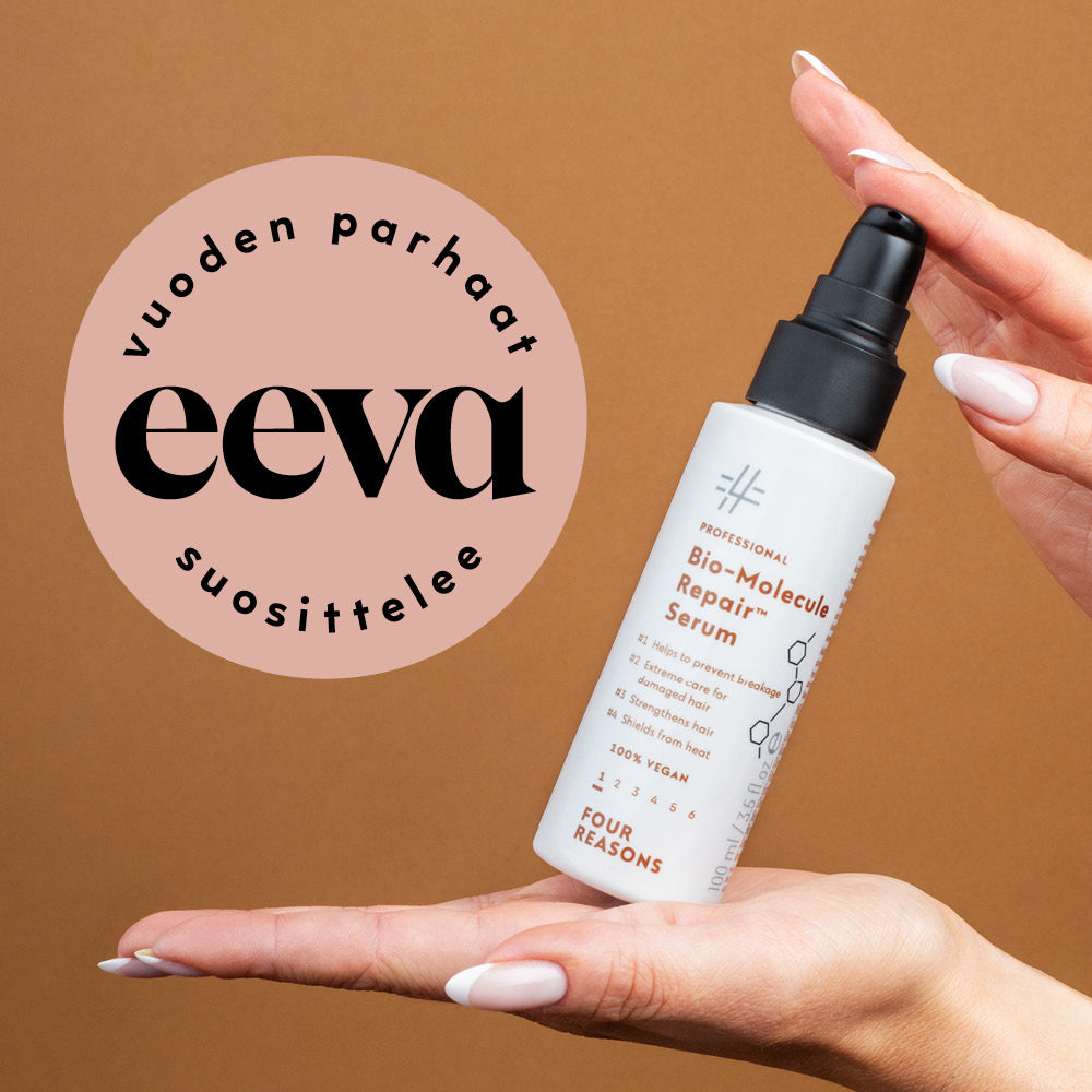 Four Reasons Bio-Molecule Repair Serum valittiin Eeva-lehden vuoden parhaaksi hiustuotteeksi