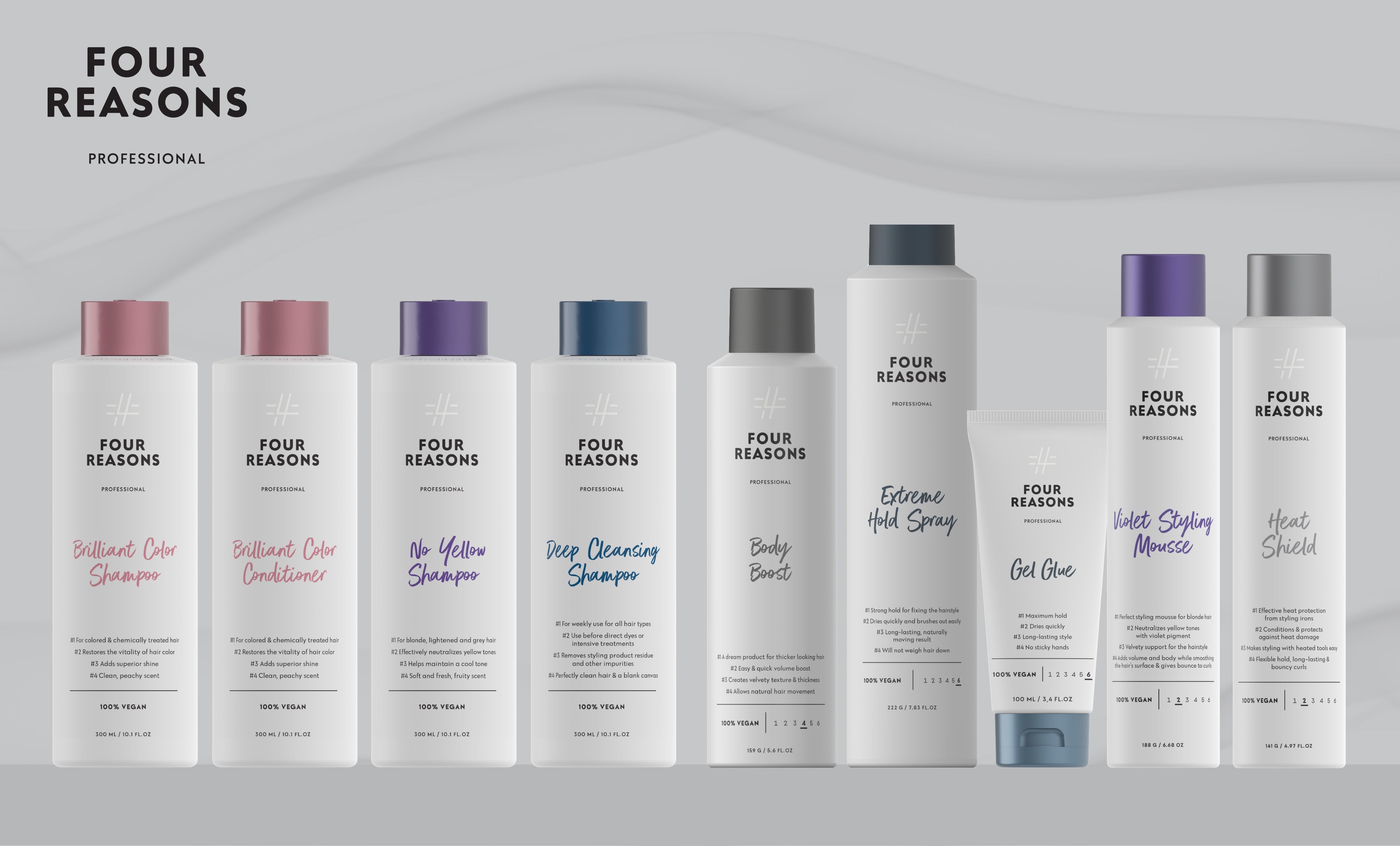 Four Reasons Professional – puhdasta premiumia, sinulle ja hiuksillesi