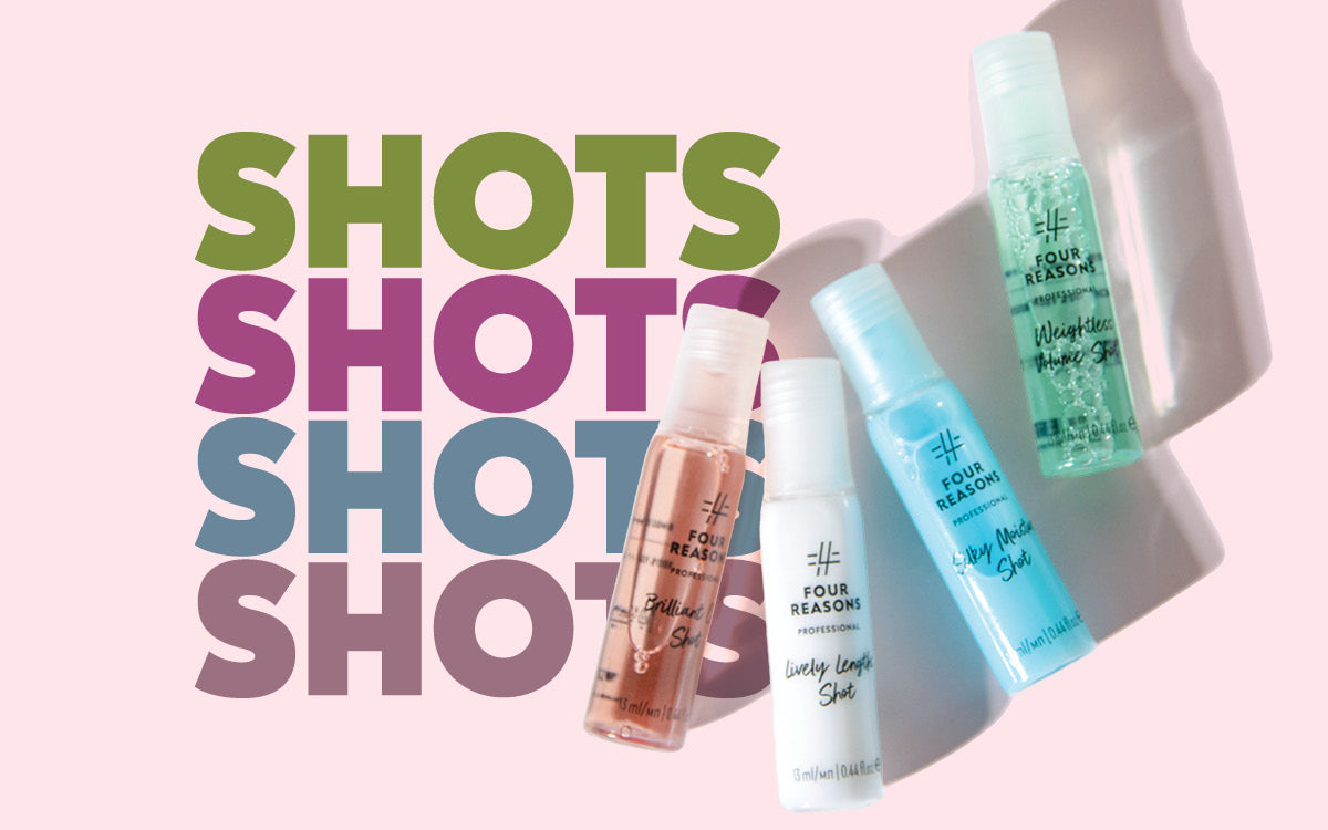 Uutuus! Ampullihoitosarja kampaamoosi - Four Reasons Professional Shots