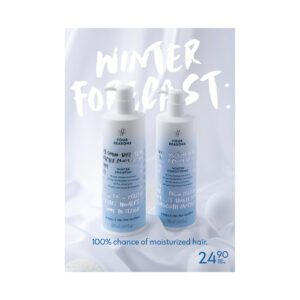 Winter shampoo + hoitoaine A4-mainos